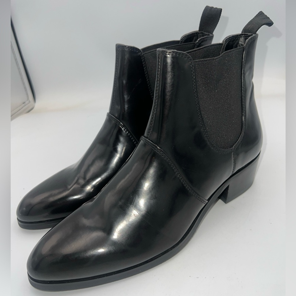 MATT & NAT Oslo Chelsea Vegan Bootie Slip On Black Boot Women’s Size EU39 NEW
